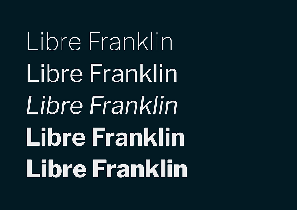 Libre Franklin type weights