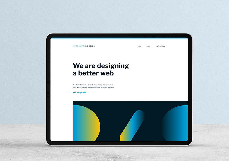 New WordPress theme homepage
