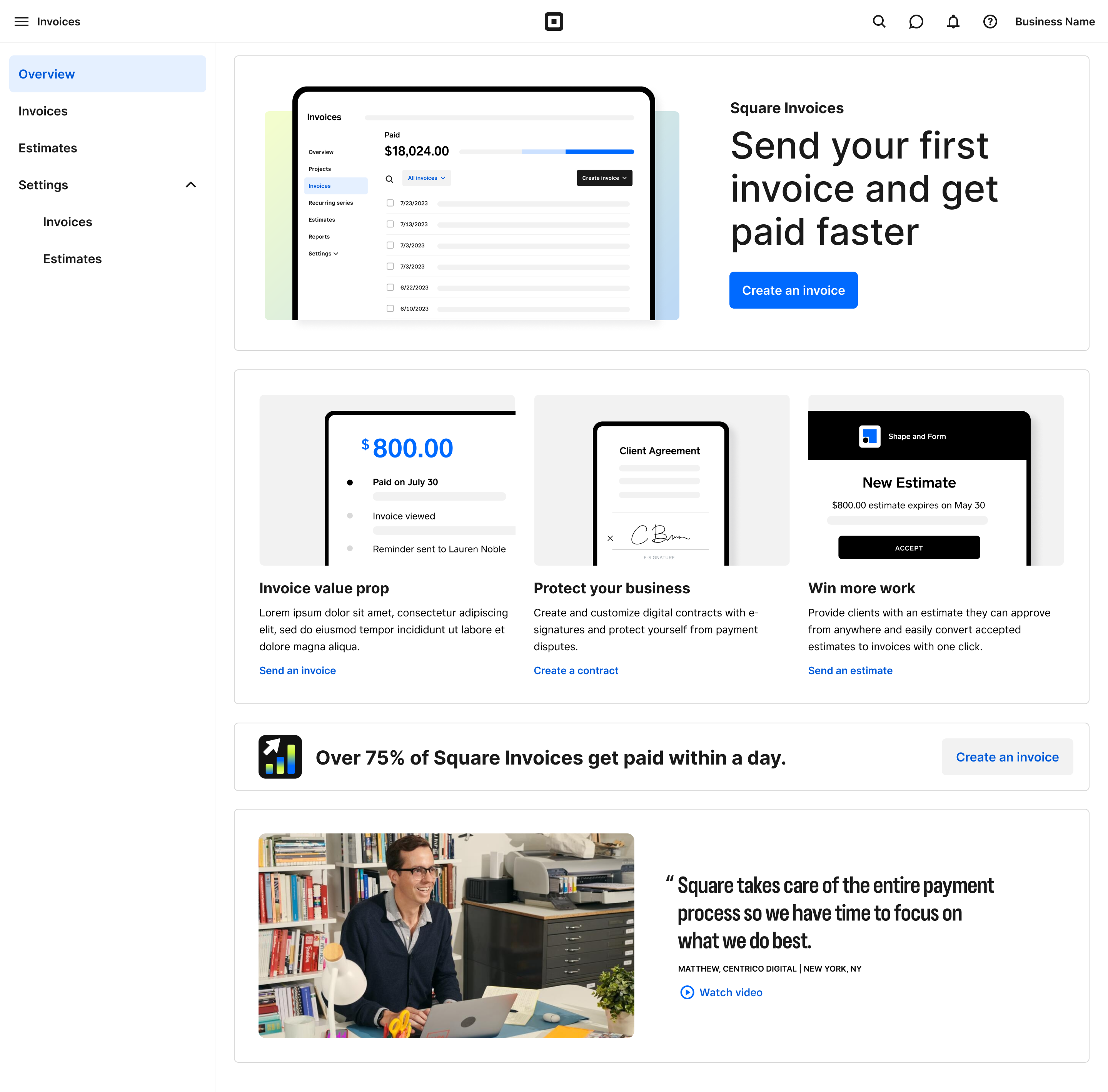 Marketing-led initial state