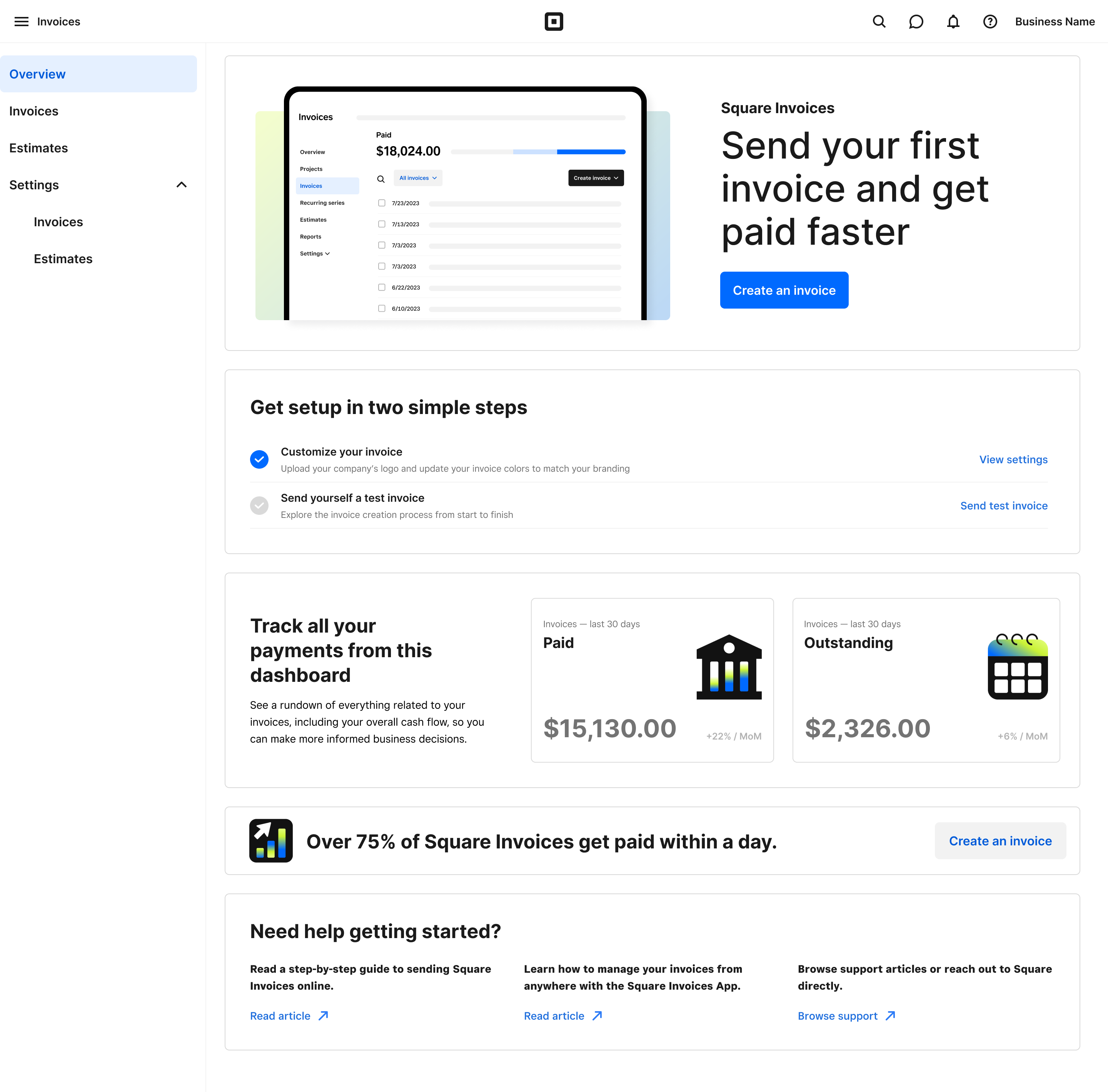 Set-up-led initial state
